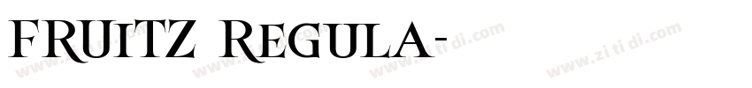 FRUiTZ Regula字体转换